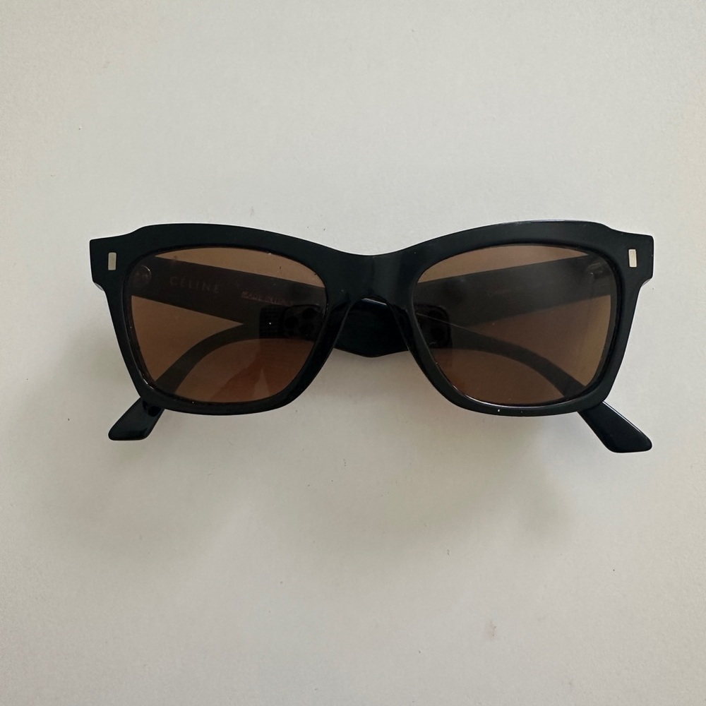 Celine Black Frame Wayfarer Sunglasses